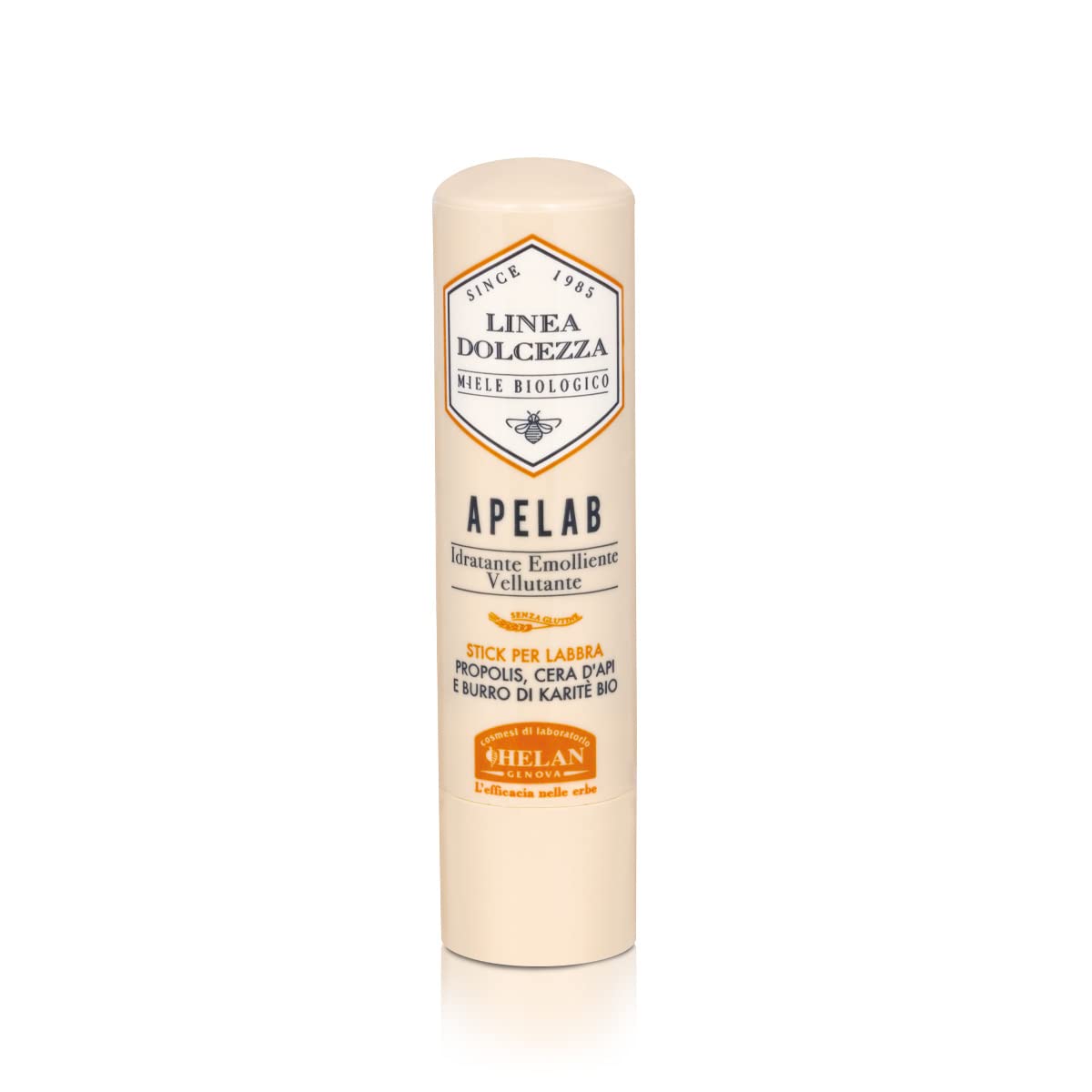 Helan Linea Dolcezza – Apelab Lip Balm in Stick with Shea Butter, Beeswax & Propolis Against Chapping – Lip Repair from Sun & Cold, Soothing and Moisturizing Action for Lip Care Made in Italy, 4 fl oz