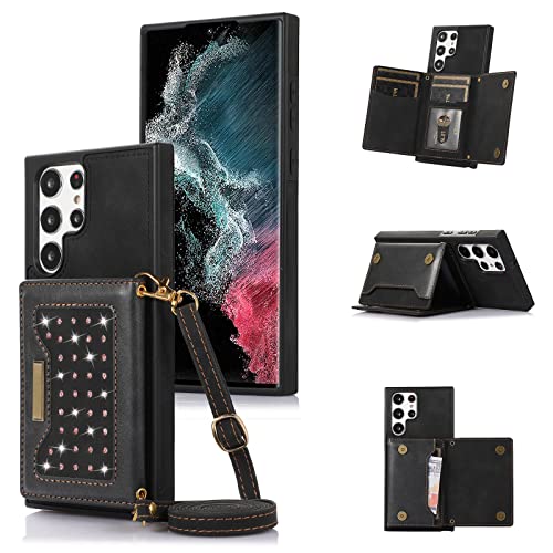 Étui portefeuille Galaxy S22 Ultra avec bandoulière pour vos sorties mains libres