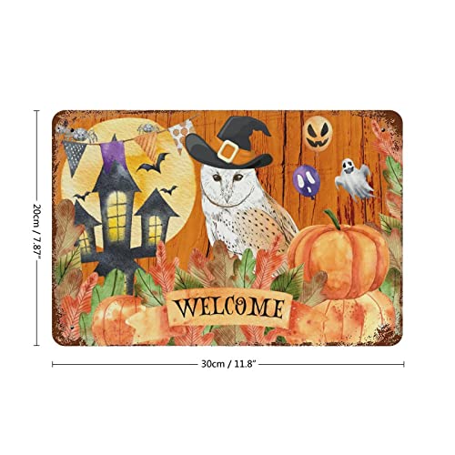 Panneau en étain Happy Halloween, la solution pour une décoration extérieure durable - 3