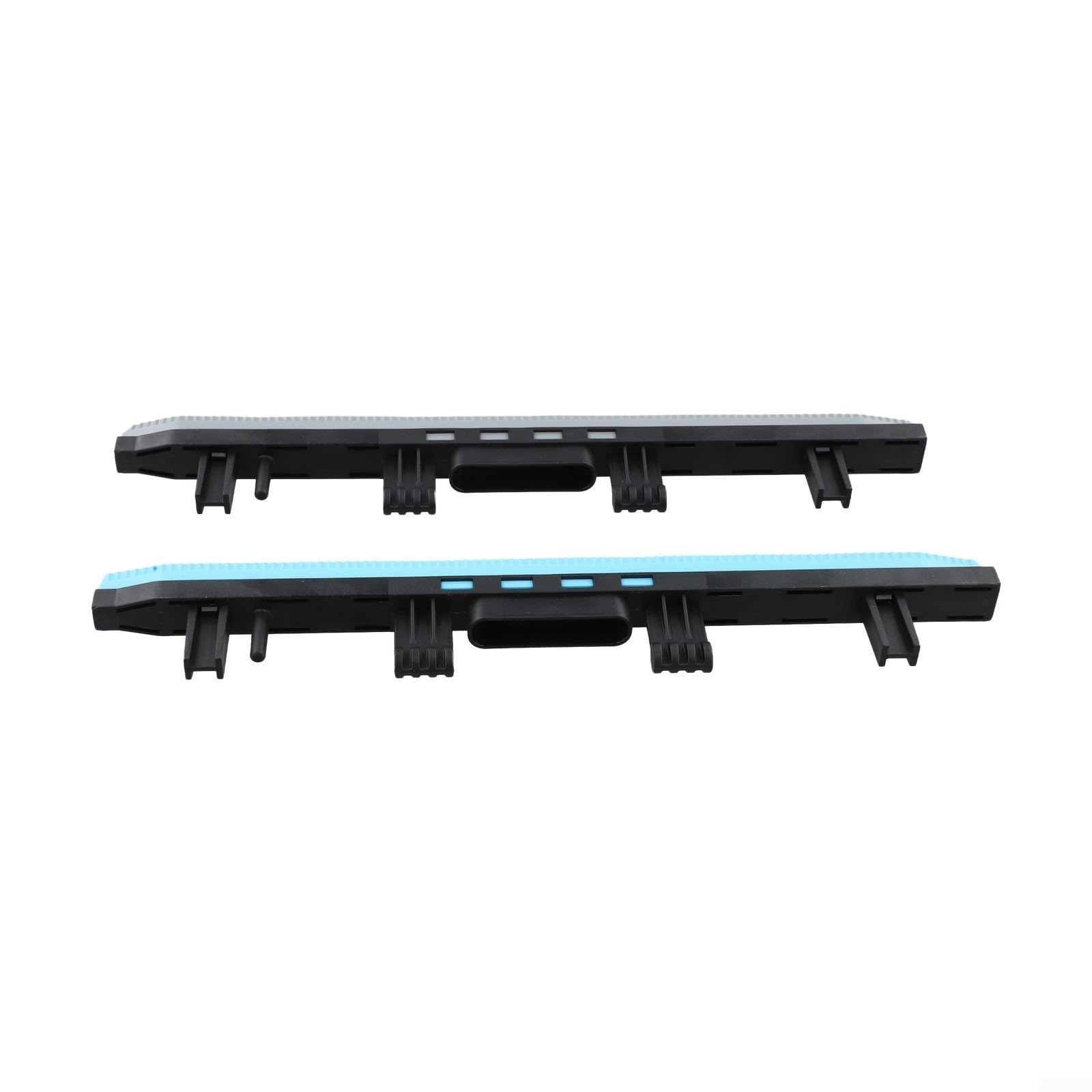 2 tiras de rascado para fregador de suelos Karcher BR 30/4C, juego de escobillas de goma sustituye a 4777-008, azul y negro para limpieza de azulejos, piedra y madera