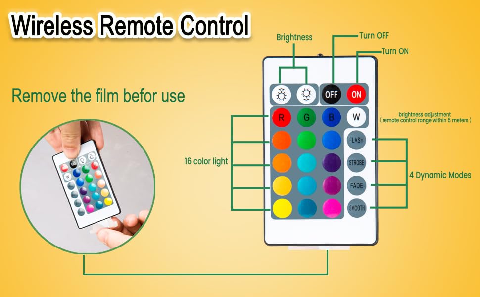 Seagenck Bath Tub Lights Wireless, Battery Operated Waterproof Glow Light for Bathroom Bathtub Shower Spa Light, Bath Essentials for Women Relaxing, RGB Multi Color Remote Controlled, 2pcs