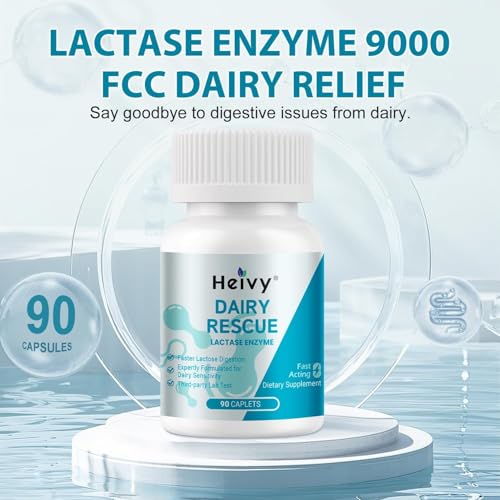 Image of Heivy Lactase Pills 9000 FCC, 180 Count