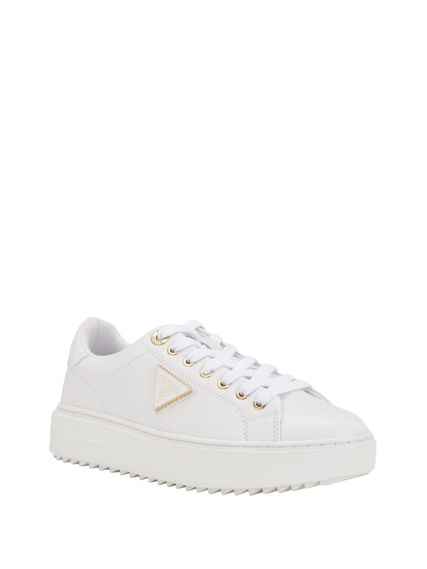 Guess Women's Denesa Sneaker, White 145, 7 UK