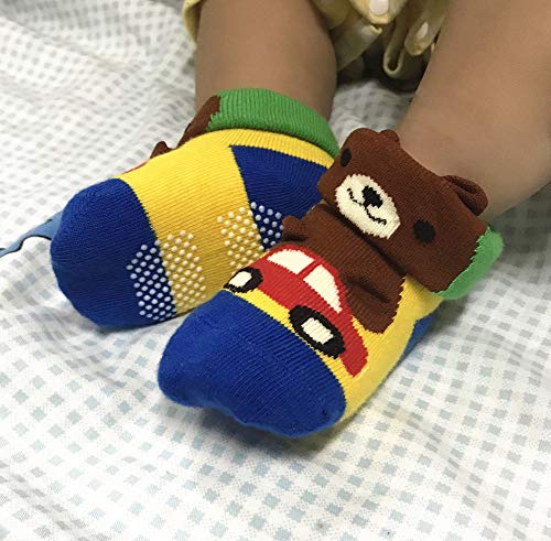 9 Pairs Baby Boy Newborn Infant Grip Socks, Toddler Boy Anti Skid Socks Cotton Socks Non Slip4