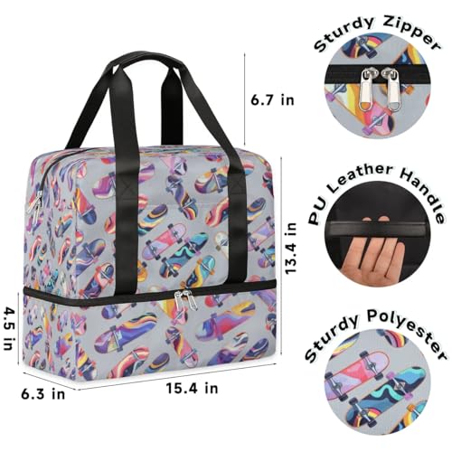 Bolsa de lona deportiva con organizador integrado y capacidad de 21 litros 3