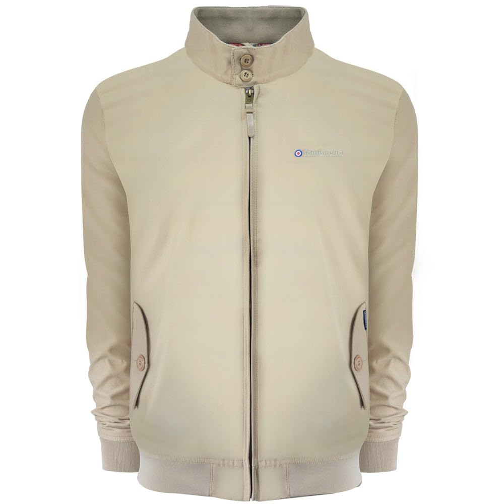 Lambretta Men's Stone Harrington Retro Mod Classic Jacket (As8, Alpha, S, Regular, Regular, )