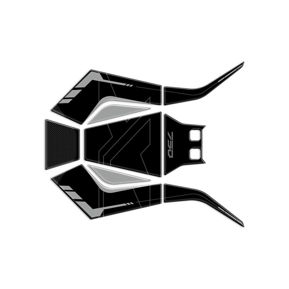 3D Motorcycle Accessories Fuel Tank Protective Stickers for X-ADV 750 2025 for XADV-25-001 Traction Pad Decal(Color3)