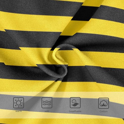 Black Yellow Stripe Toddler Girls's Underwear 2T3