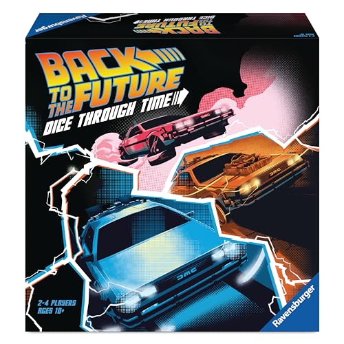 Ravensburger Back to The Future - Immersive Strategy Board Game for Adults and Kids Age 10 Years Up - 2 to 4 Players - Dice Through Time