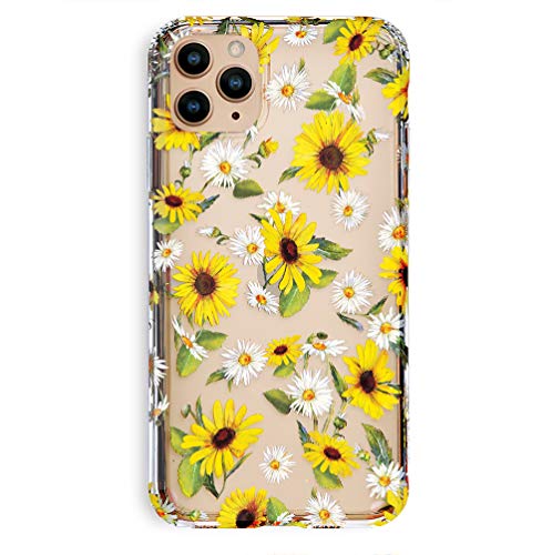 Exclusive Discount 60% Price Velvet Caviar Compatible with iPhone 11 Pro Max Case Sunflower Daisy - Floral Design for Girls - Clear Protective Phone Cases (Yellow Flowers)