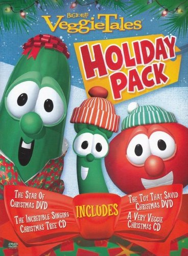 VeggieTales Holiday Pack The Star of Christmas, the Toy That Saved Christmas, a Very Veggie Christmas, the Incredible Signing Christmas Tree