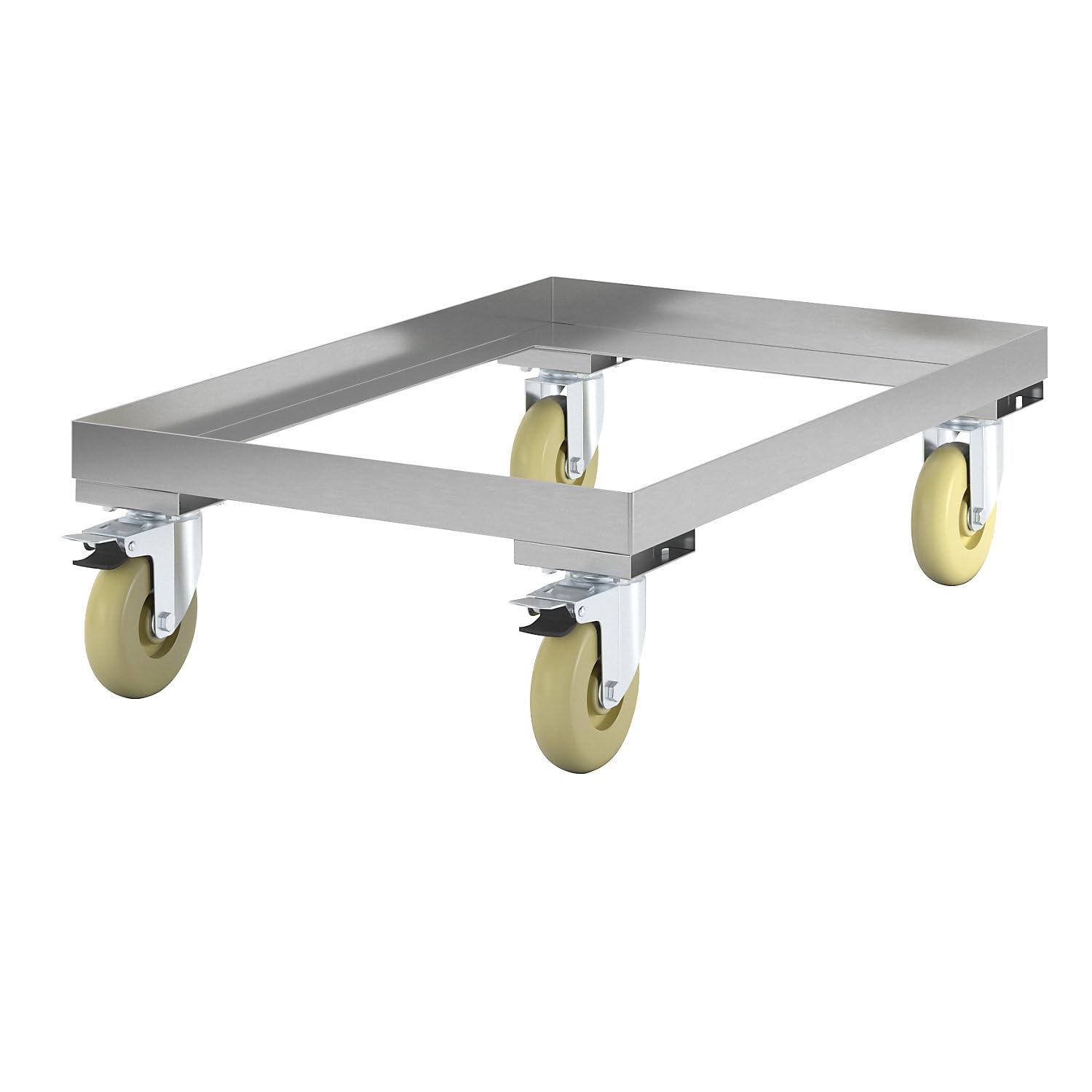 FRANKEL kaiserkraft | Plateau roulant en inox | force 250 kg | L x l 610 x 410 mm
