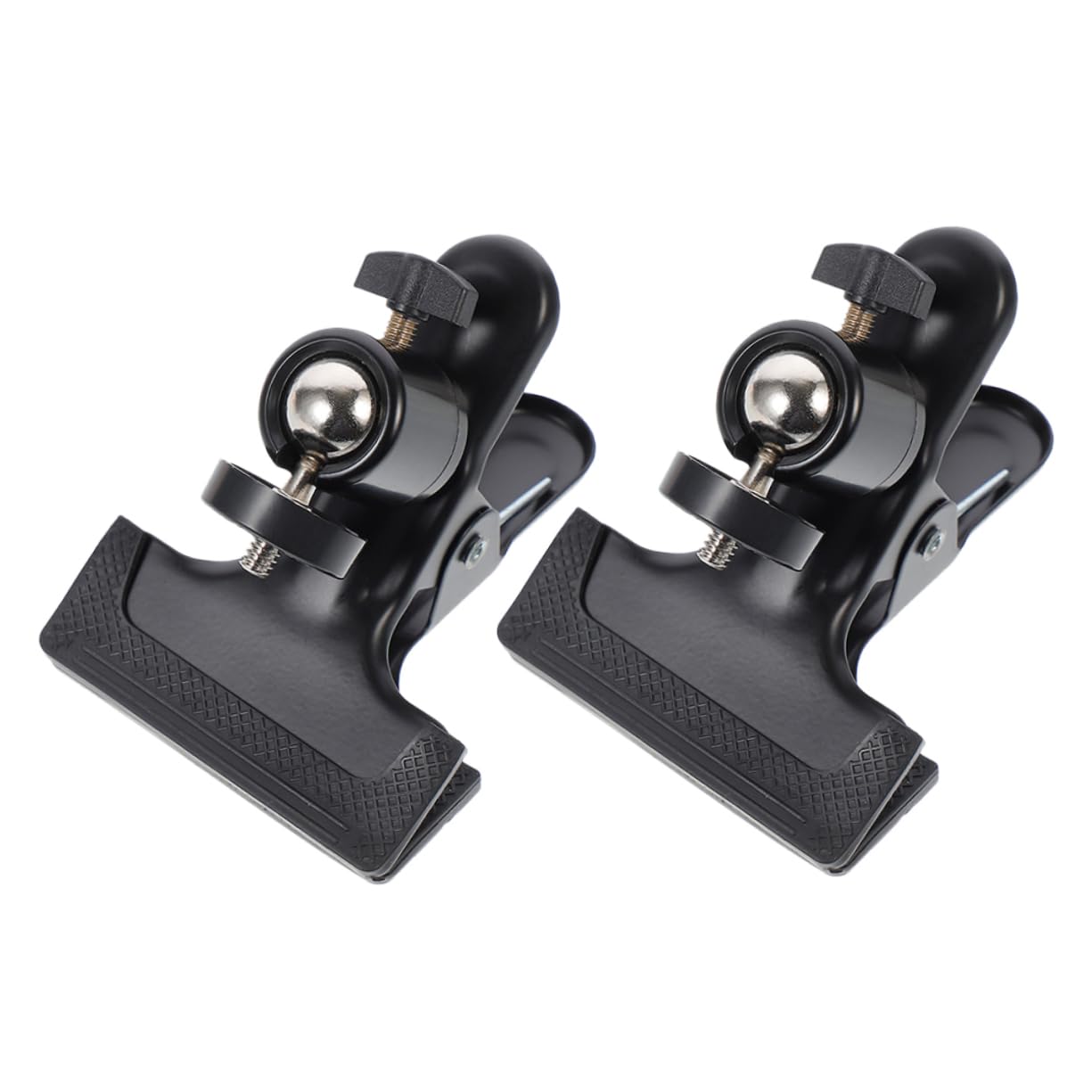 CONGARTENO 2Pcs Tripod Clamp Mount Background Clip Holder with Protective for Lighting Compatible with Light Stands and Tripods