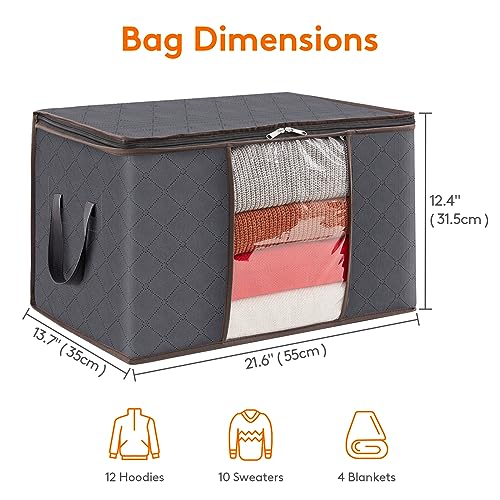 Lifewit 4 Pack Clothes Storage Bags - Image 2