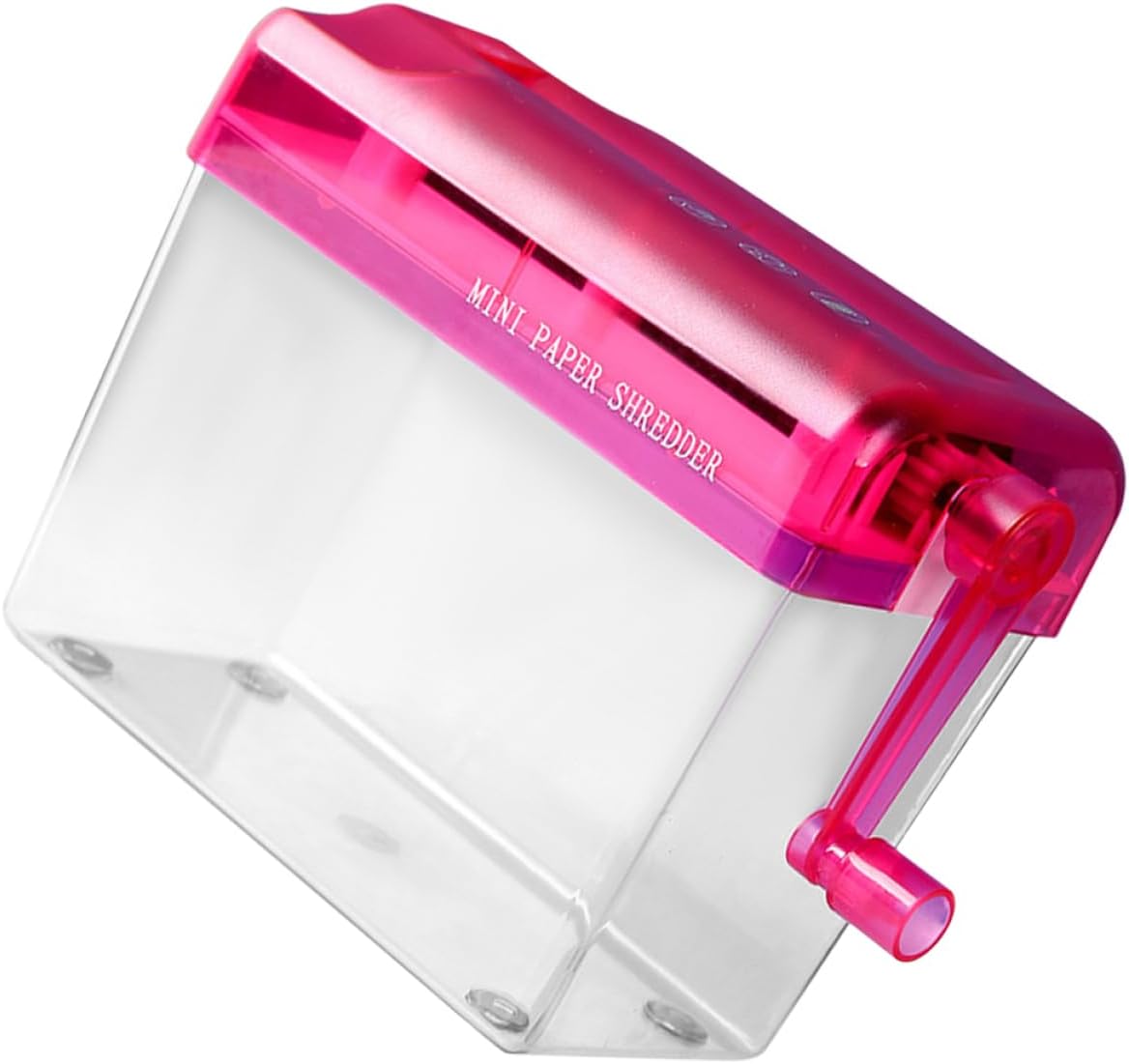 Angoily Wear-Resistant Manual Paper Shredder Desktop Small Shredder Hand Crank for Paper Bills School Office