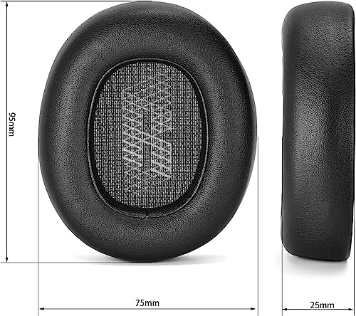 Street27 Ear Pads Replacement Compatible with E65 (E65BTNC)/Live 650 (650NC 650BTNC)/Live 660 (660NC 660BTNC)/Duet NC Over-Ear Headphones, Protein Leather, Noise Isolating Memory Foam Earpads Cushions - Image 5