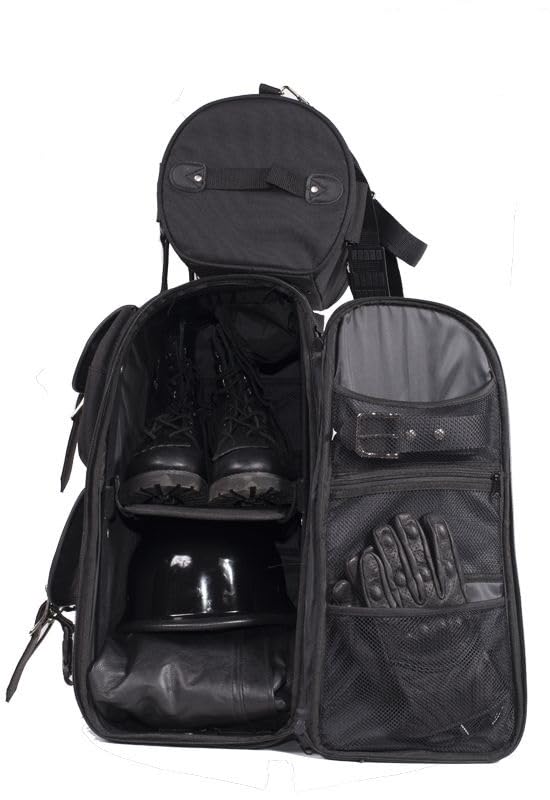 Bolsa de viaje para moto EXCELSIOR INT grande negra miniatura 7