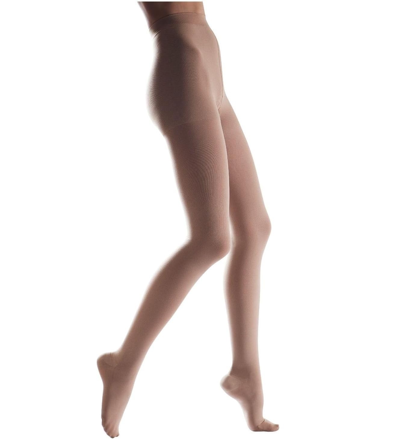 Collant Medici a Compressione per Donna – Classe II (23-32 mmHg) Collant Graduati con Punta Chiusa – Tallone Rinforzato – Fascia Larga e Confortevole