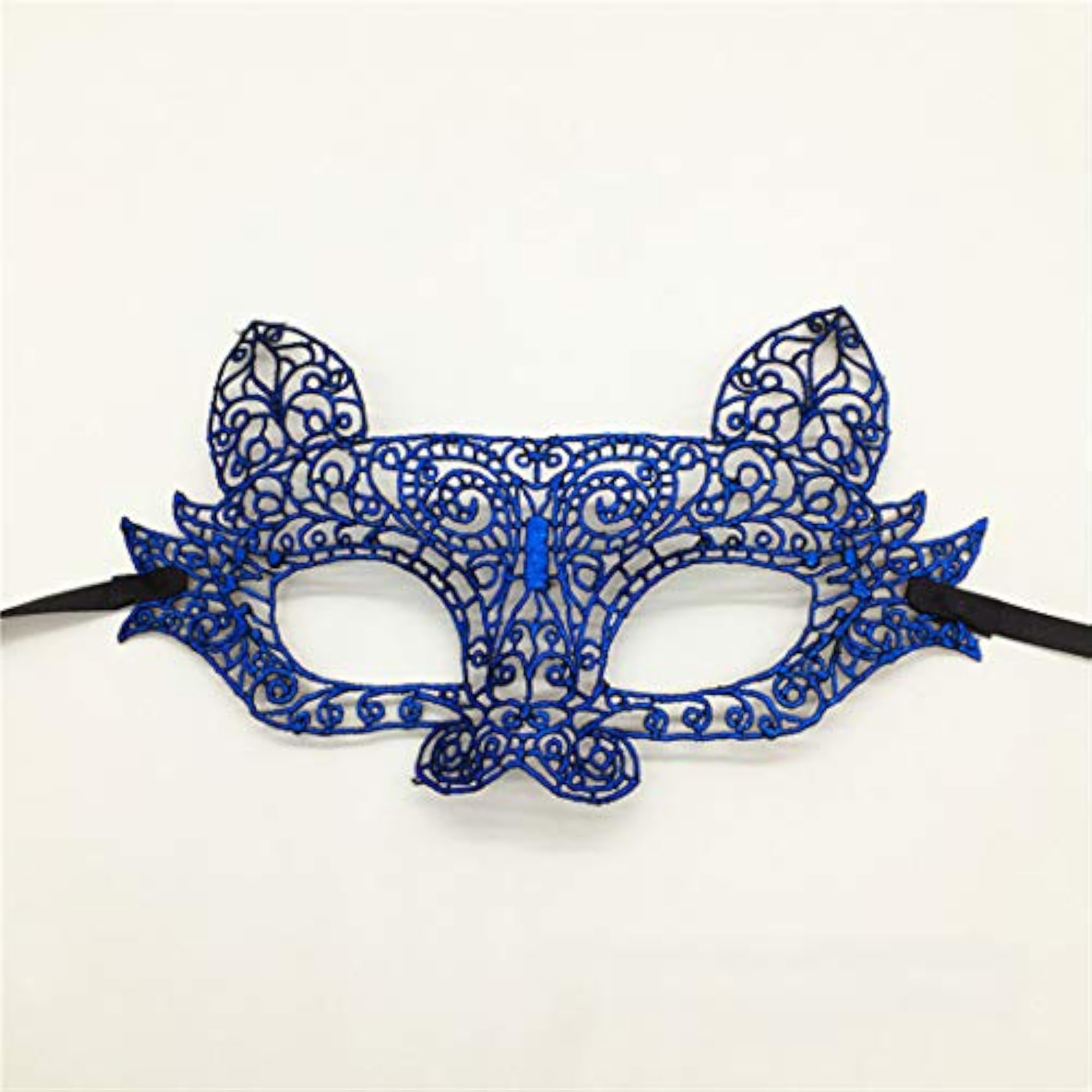 Creative Adjustable Cat Face Lace Mask for Costumes