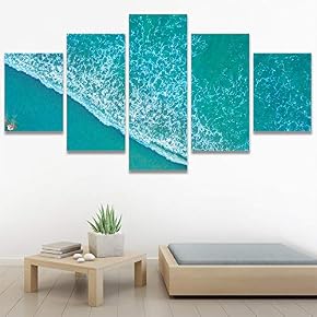 SIGNWIN 5 Panel Canvas Wall Art Modern Art...