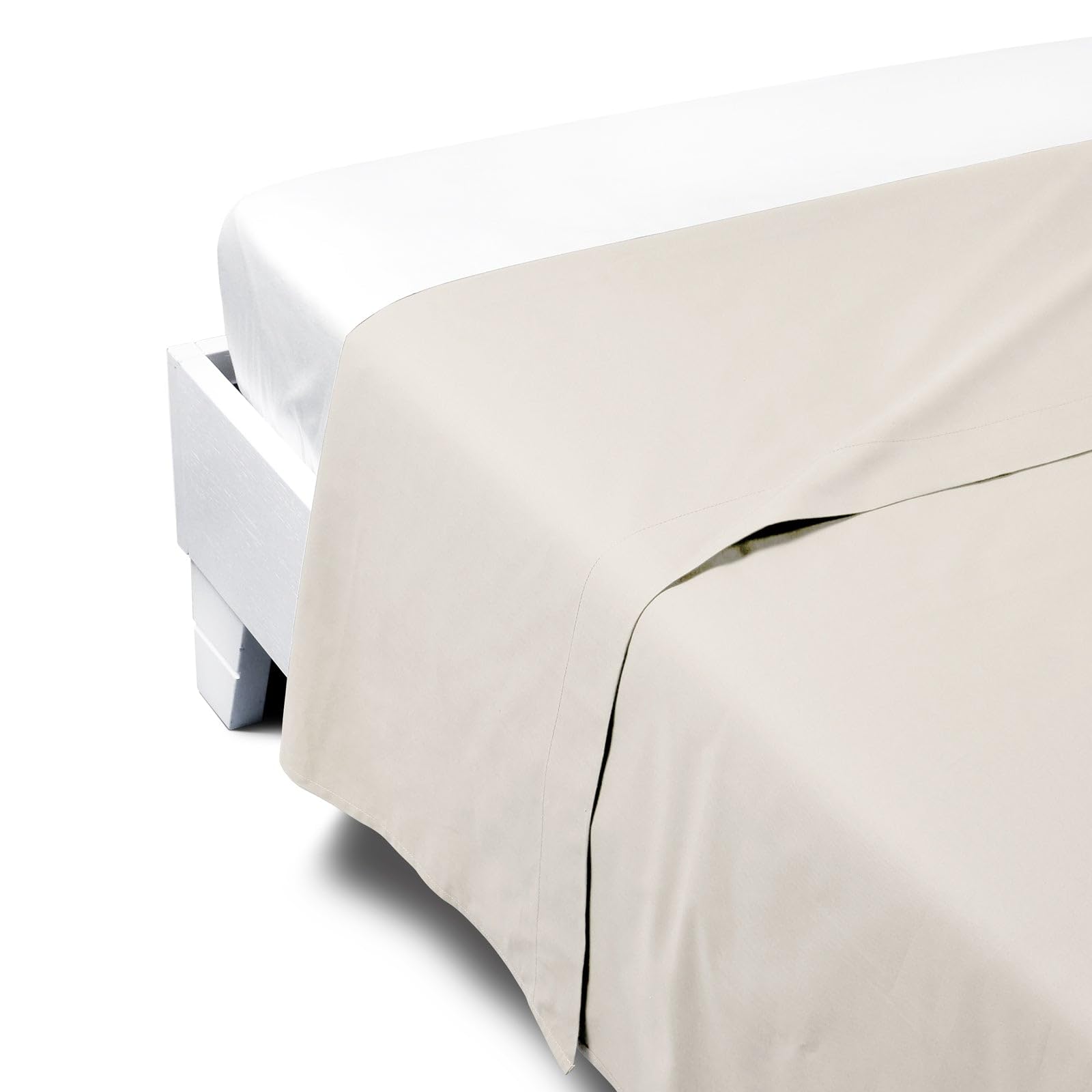 Drap de dessus percale de qualité supérieure pour lit double