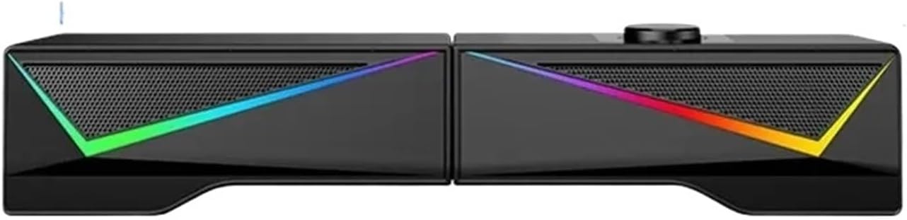 RGB Desktop Subwoofer Computer Speakers Separable Music Audio Wired PC Loudspeaker Stereo Surround