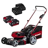 Es ist auch möglich, das Grüngut in dem großen Grasfangkorb mit 75 Liter Volumen aufzufangen. Der Grasfangkorb verfügt über eine Füllstandsanzeige und zwei Entleergriffe.