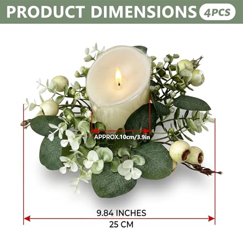 Couronne d'eucalyptus de qualité supérieure pour centre de table - 3