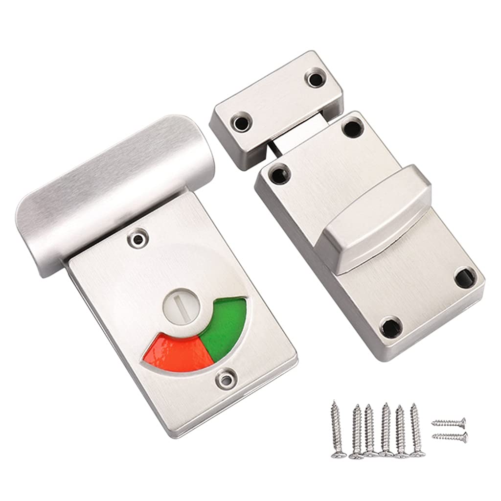 Cerradura De La Puerta Latch De Hardware De Inodoro Público para Baño Acero Inoxidable Ocupado Ocupado Vacante Parado Cuarto De Cerrojo.