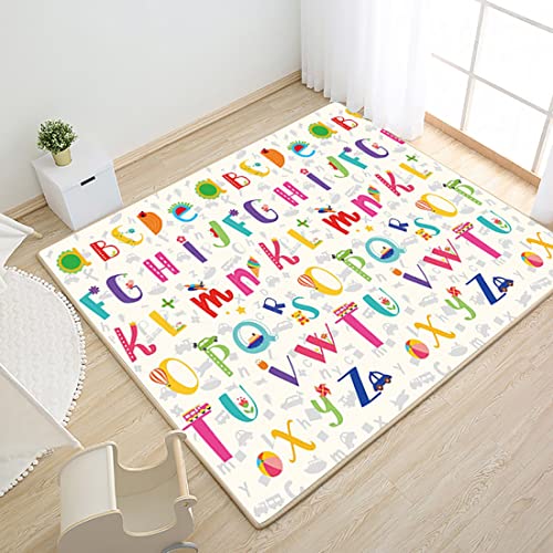 Skrsila Baby Spielmatte Krabbelmatte Faltbare Babyspielmatte Doppelseiten Spielbar Kinder...