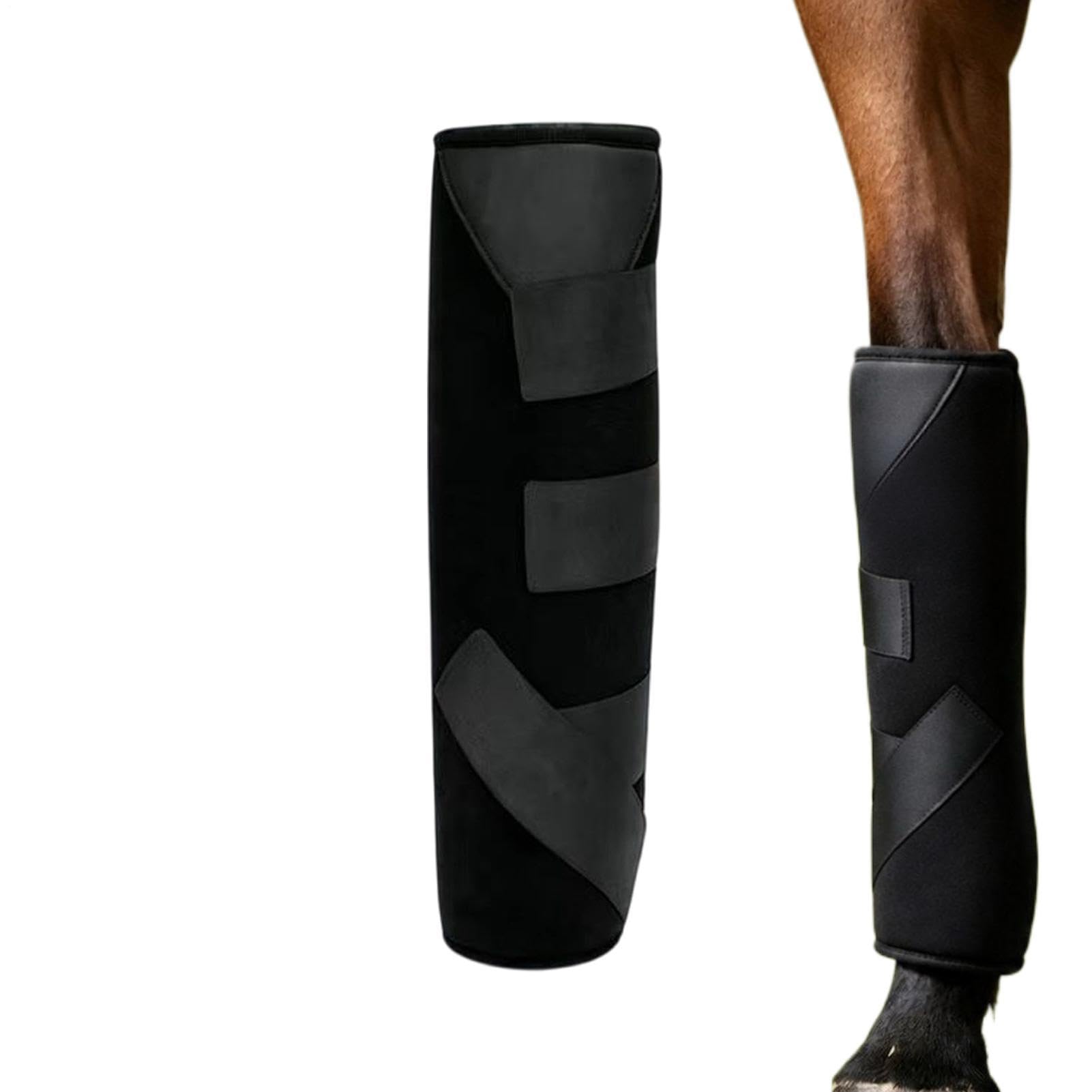 Stivali Di Ghiaccio Fascia Fredda Caviglia Equina Riutilizzabile | Impacchi Di Ghiaccio Per Zampe Cavallo Per Cavalieri Fantini Allenatori Scuderia Gare Fattoria Stalla Cavallo Da Corsa