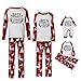 EMATOP Familie Schlafanzug Weihnachts Langarm Pyjama Set Winter Warm Weihnachtspullover Schlafshirt und Pyjamahosen Lässiges Mode Nachtwäsche Hausanzug Bequemes Sleepwear für Herren Damen Kinder