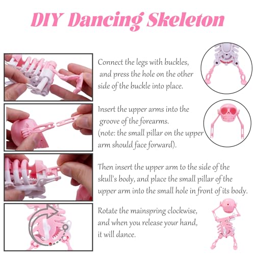Image of MIPPO Dancing Skeleton | Dancing Skeleton Toy| Creative Wind-Up Skeleton Toys | Dancing and Swinging Skeleton