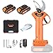 Forbici Potatura Elettriche, Taglio Progressivo Elettrica Forbice da Secateur, 2pcs 2000 Mah forbici potatura a batteria, Electric Pruning Shears Garden Trimmer per Hedge, albero, frutta