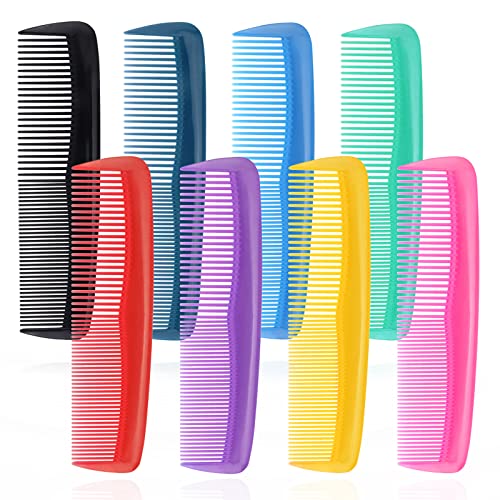 200 Pack Pocket Combs Individually Wrapped,Bulk Combs For Homeless Individually Wrapped For Hotel,Airbnb,Shelter/Homeless/Nursing Home/Charity(8 Colors,200)