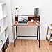 Tangkula Small Computer Desk, Compact Home Office Desk with Sturdy Frame, 2 Tier Study Writing Table for Small Place Apartment Office, Desk for Bedroom, Kid’s Desk