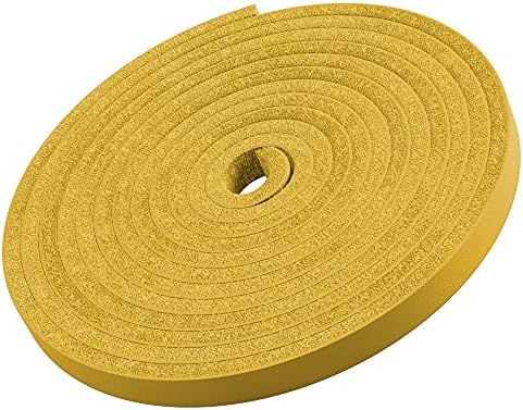 TOFL Leather Straps | 2 Pieces | 72 Inches Long | 1/4 Inch Wide | 1/8 Inch Thick | Baseball and Softball Mitt and Glove Lace, Jewelry, Hanging Pictures, Shelves, Decorating Furniture | Yellow