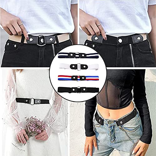YANJINGHE Cintura Senza Fibbia, 4 Pezzi Cintura