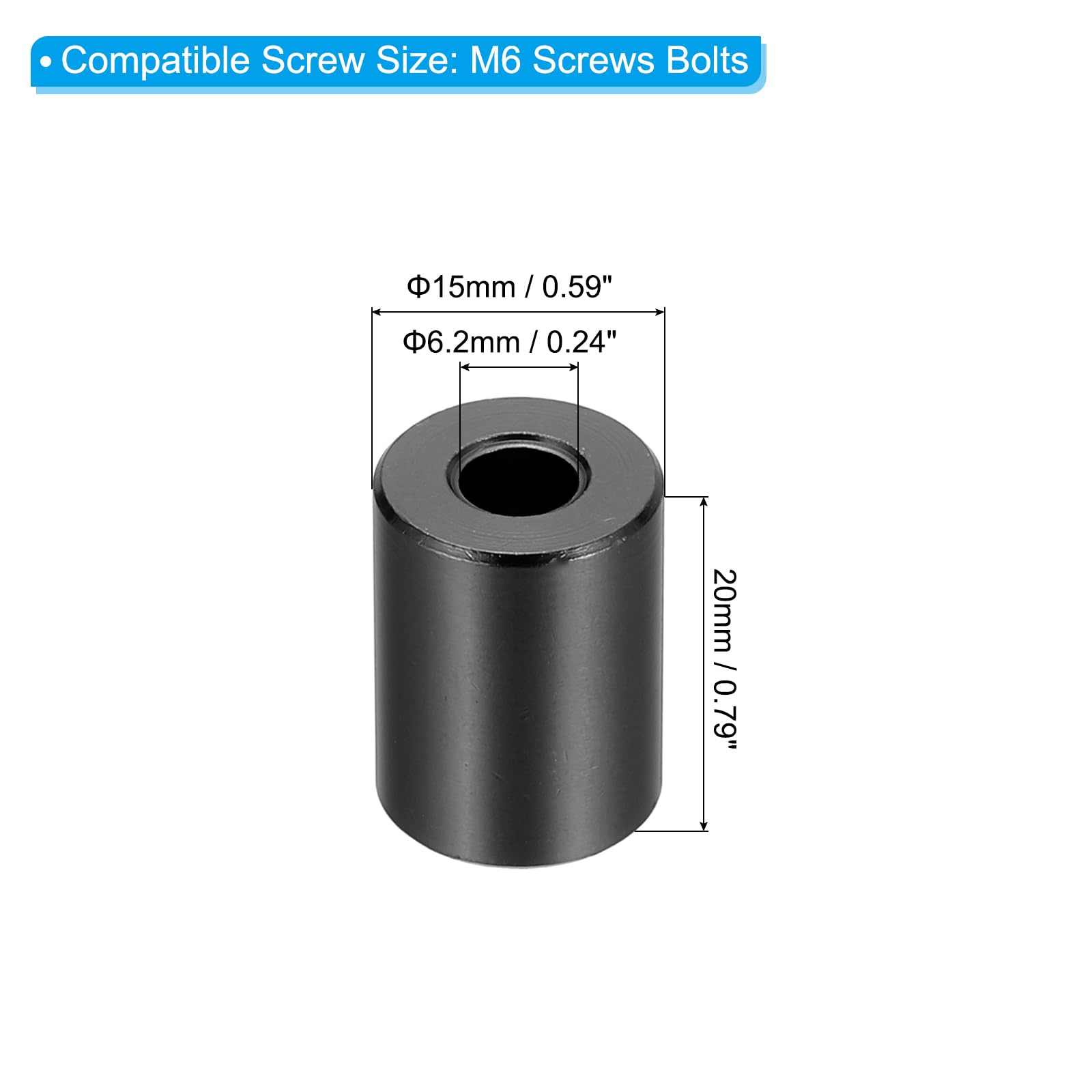 PATIKIL M6 Aluminum Spacers - Image 2