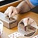 Mudder 32 Pieces Metal Cribbage Board Pegs Fit 1/8 Holes, Cribbage Pegs Templates with a Tapered Design for Traditional Board Game, 4 Colors