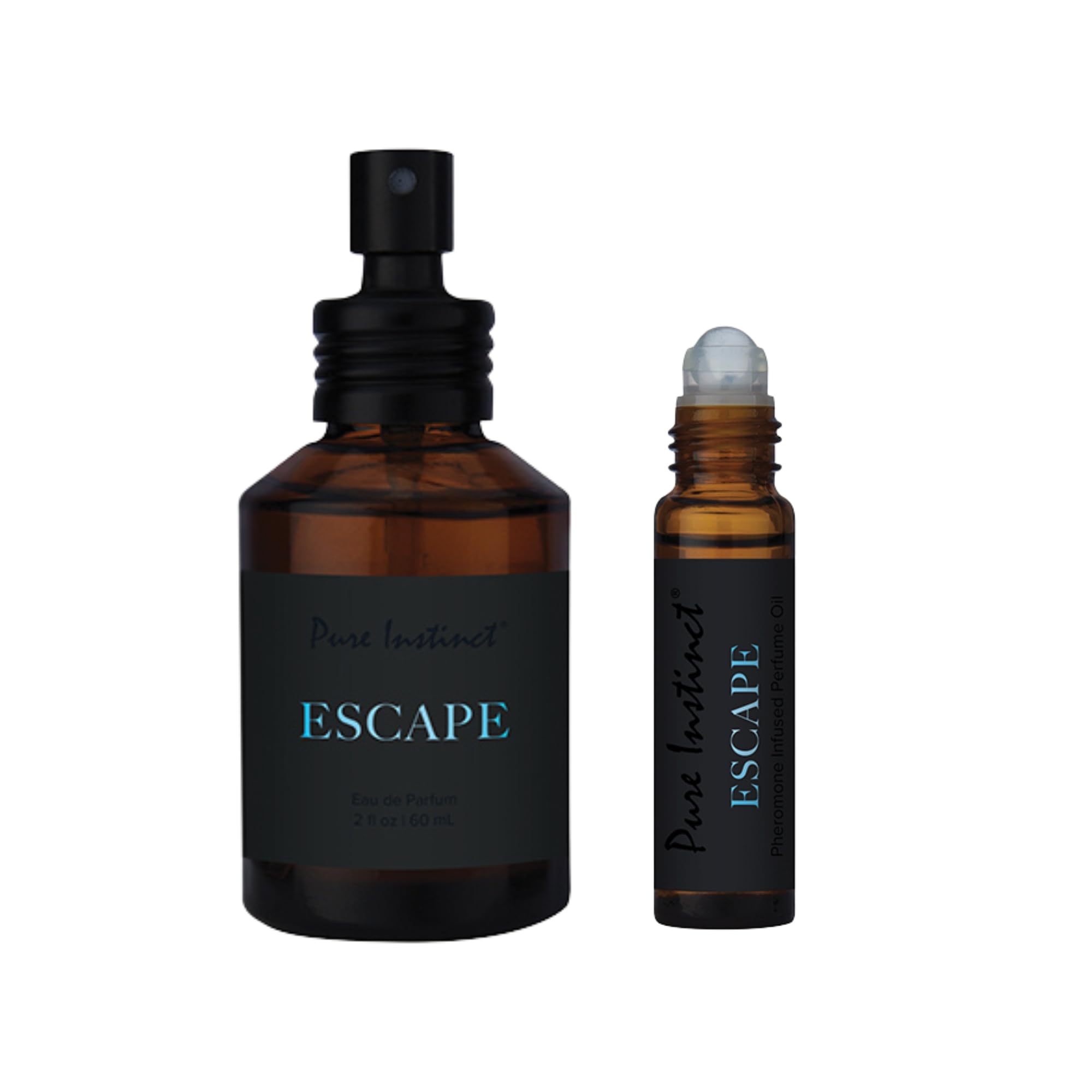Men's Pheromone Perfume Set - Bold Scent & Enhanced Attraction - Perfume & Roll-On Oil - Gifts for Him (Escape)