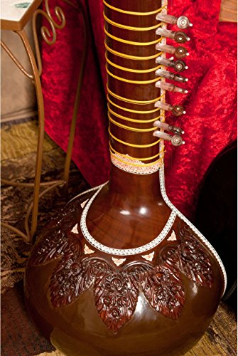 Sitar indien double Tumba Ultra professionnel [Sitar, instruments de musique indiens, sitar professionnel, sitar pour… - Les Beatles, Paul McCartney, John Lennon, RIngo Starr, George Harrison Sitar indien double Tumba Ultra professionnel [Sitar, instruments de musique indiens, sitar professionnel, sitar pour… – Image 6