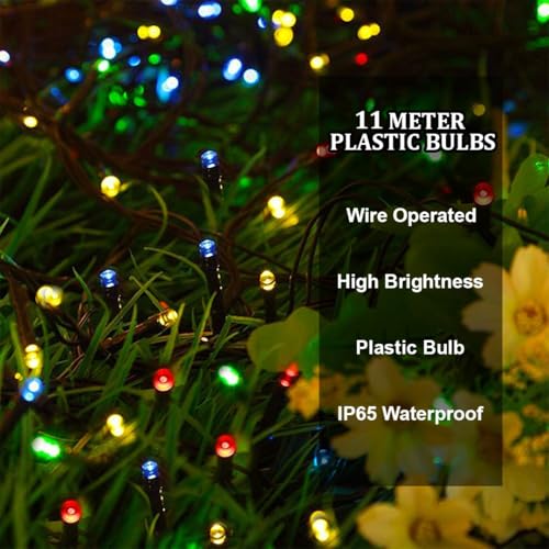 Image of fizzytech 11 Meter 40 LED Multicolor Decorative String Lights, 5MM Fairy Lights for Home Decoration, Wall, Balcony, Diwali, Christmas & Party Decor, Pack of 10