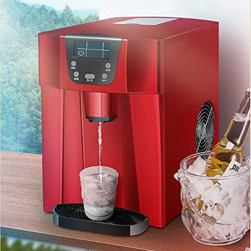 Máquina para hacer hielo 2 en 1 de encimera, 33 lb/24h miniatura 1