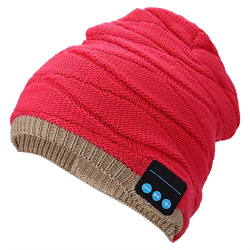 Bioring，Fashion Beanie Hat For Women Bluetooth Headphones Earphones, Music Hat Mic. Compatible With
