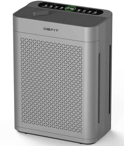 Air Purifiers for Home Large Room up to 3000sq.ft, DBFIT HEPA Double-Sided Air Purifier with Washable Filter, PM 2.5 Display Air Quality Sensor, Air Cleaner for Bedroom, Dorm Room, Pets, Office, AP300