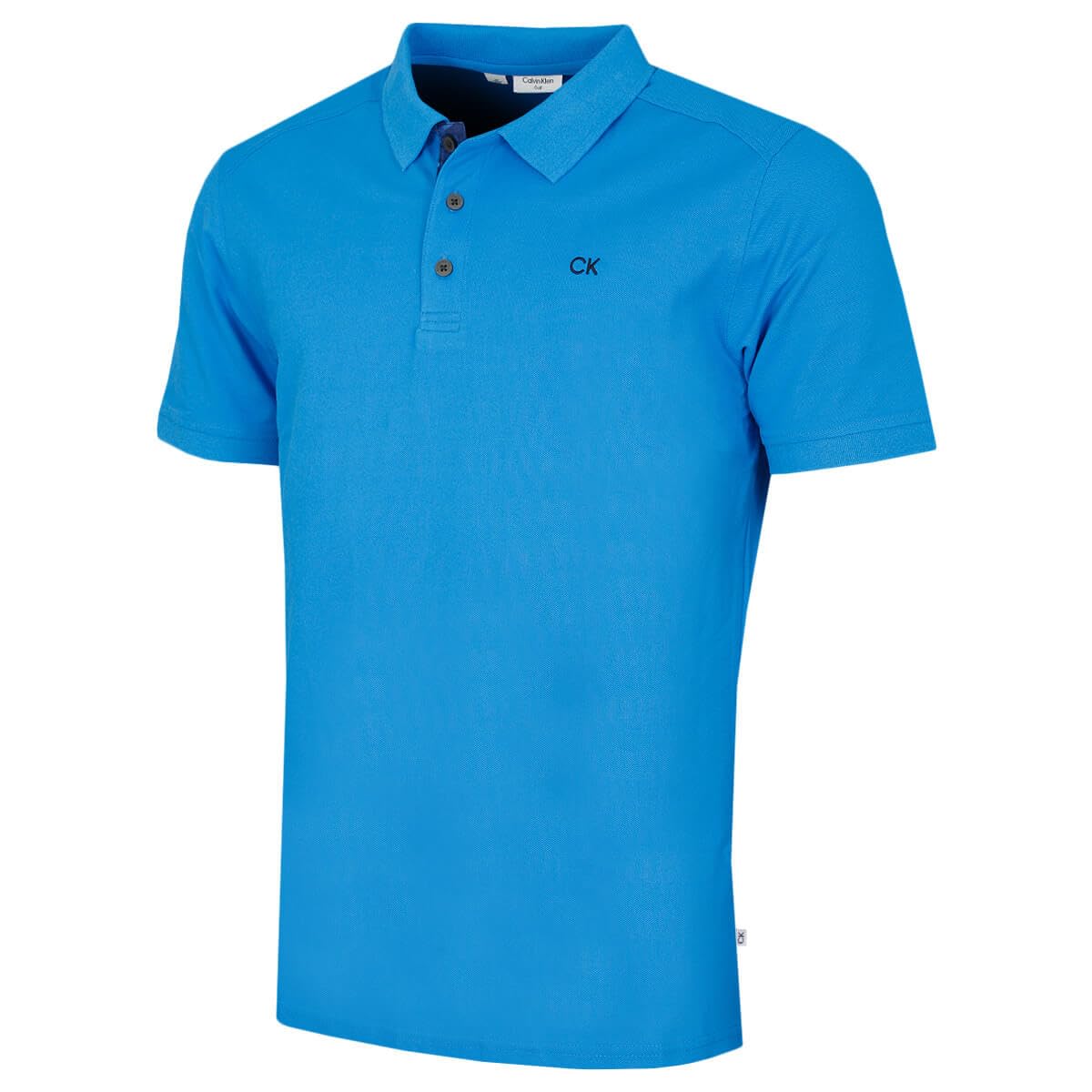Calvin Klein Mens Campus 3 Button Polo Shirt - Blue Camo - XXXXL