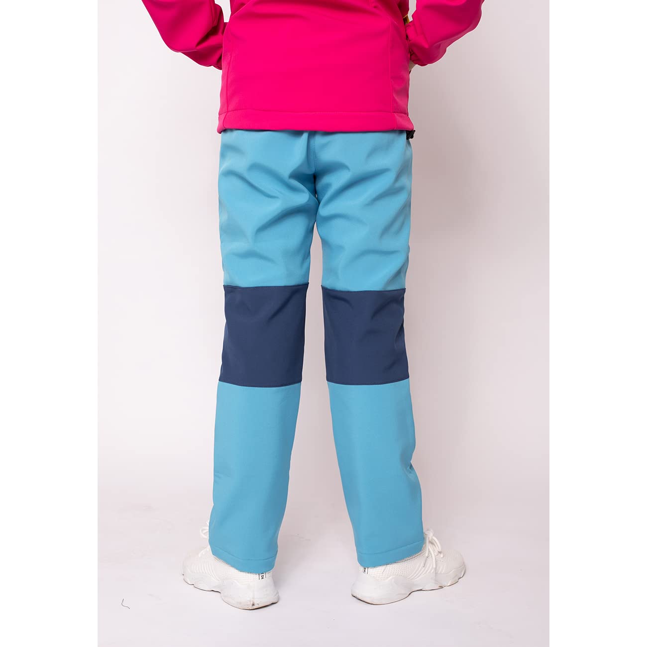 Daysskk Softshell - Pantalones de invierno para niños y niñas, con forro polar, impermeables, 110-170