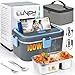 Produktbild Czoele 100W Elektrische Lunchbox Speisenwärmer Auto 3 IN 1(12V/24V/220V) 1,8L mit Gabel Löffel Abnehmbare Edelstahl Heizungs Lunchbox Elektrisch Brotdose Tragbarer Warmhaltebehälter