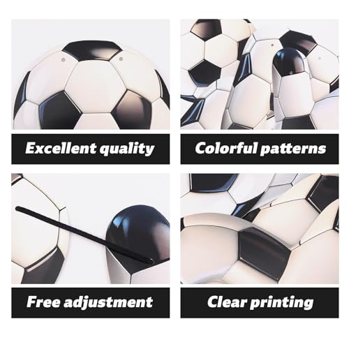 Image of Sport Birthday Banner, 3D Sport Theme Happy Birthday Banner (Soccer)